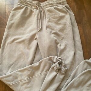 Tan and cream colour sweatpants from H&M US size M